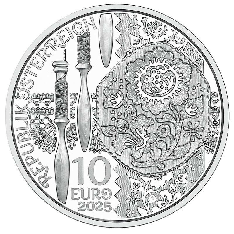 2025 Aufdirndln - Linen - 10€ Austria Proof