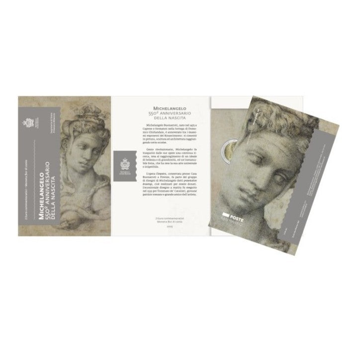 2025 Michelangelo - 2€ San Marino Coincard