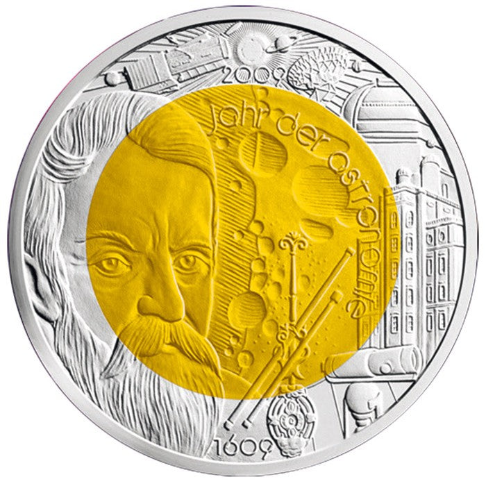 2009 Ano da Astronomia - 25€ Áustria Niobium Proof