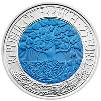 2010 Renewable Energy - €25 Austria Niobium Proof