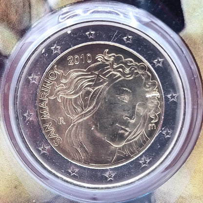 2010 Botticelli - 2€ San Marino Coincard