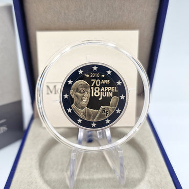 2010 "Charles de Gaulle" - 2€ França Proof
