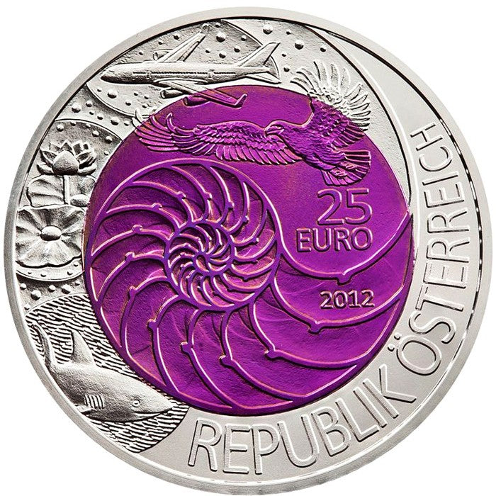 2012 Bionics - 25€ Áustria Niobium Proof