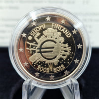 2012 10th Anniversary of the Euro - 2€ Finland Proof