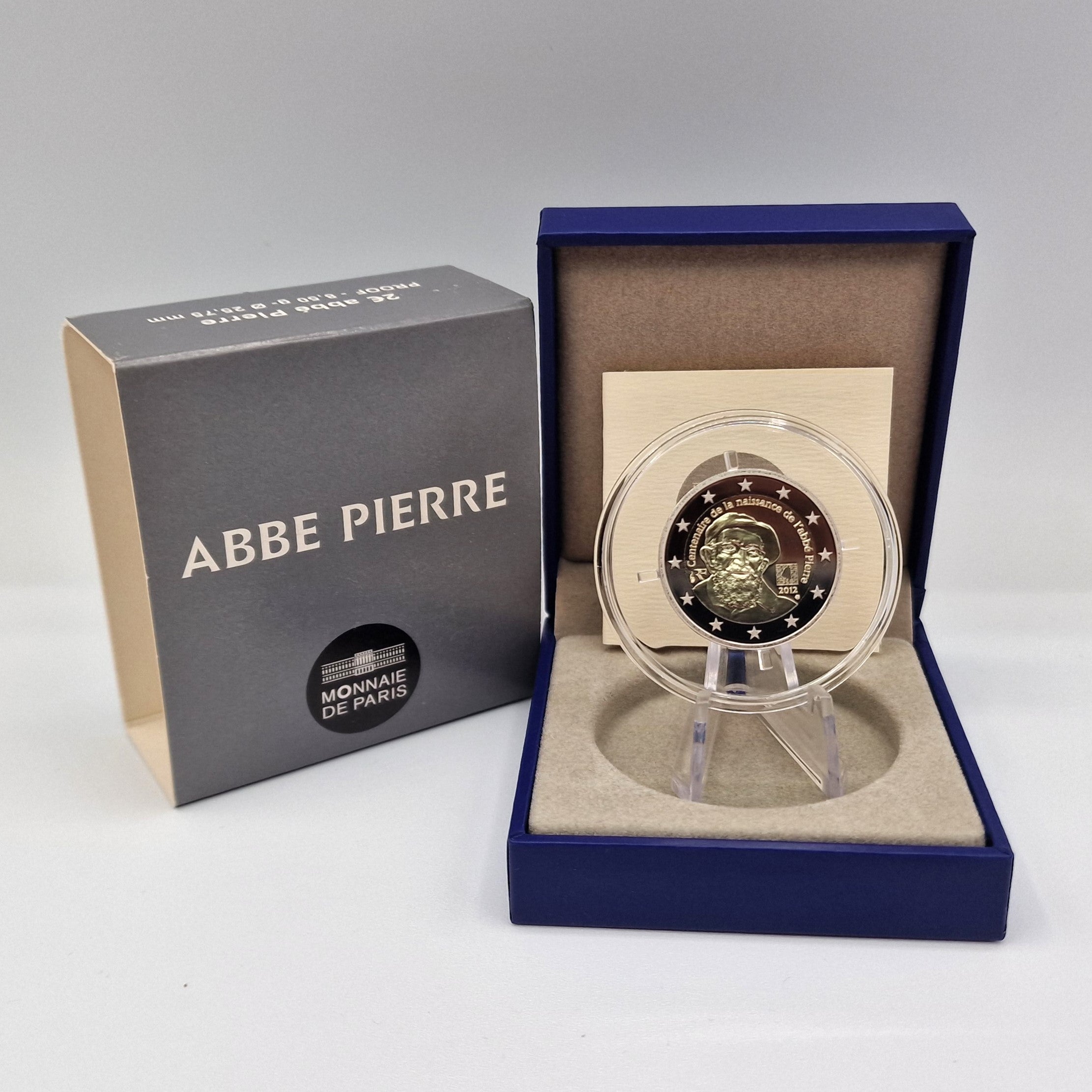 2012 "Abbé Pierre" - 2€ França Proof
