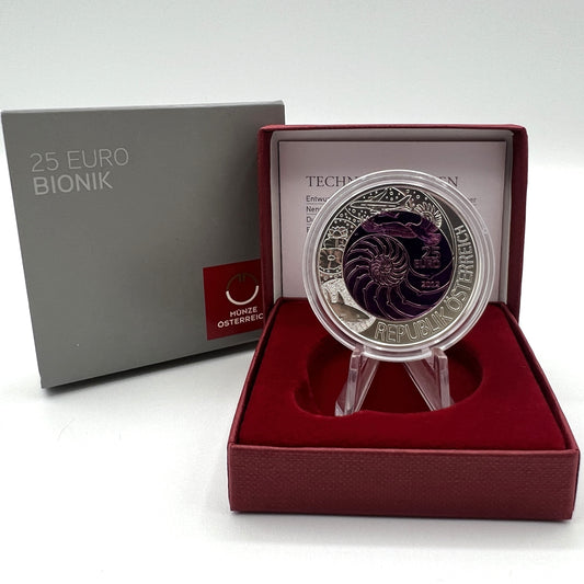 2012 Bionics - €25 Austria Niobium Proof