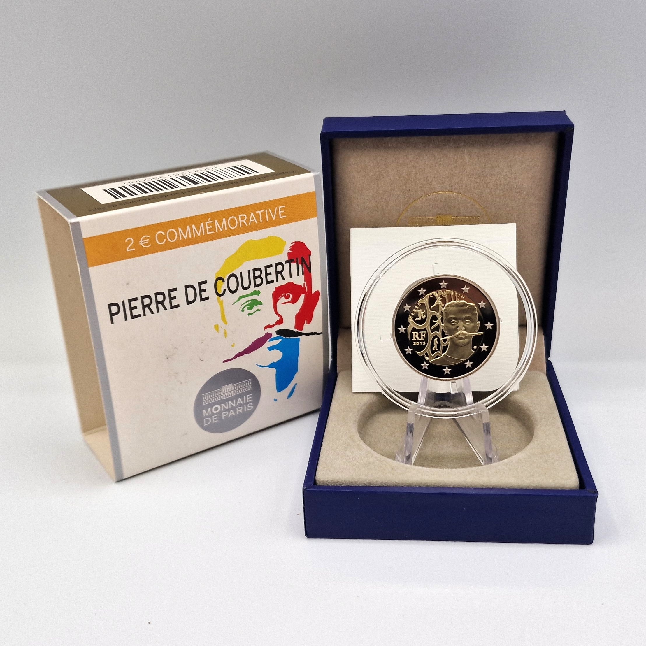 2013 Pierre de Coubertin - 2€ França Proof