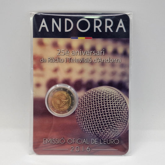 2016 25 Anos da Rádio e TV - 2€ Andorra Coincard