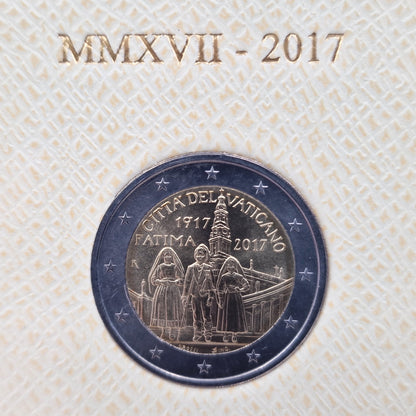 2017 Fátima - 2€ Vatican Coincard