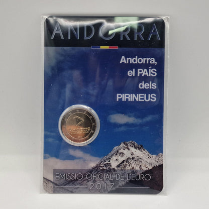 2017 Country of the Pyrenees - 2€ Andorra Coincard
