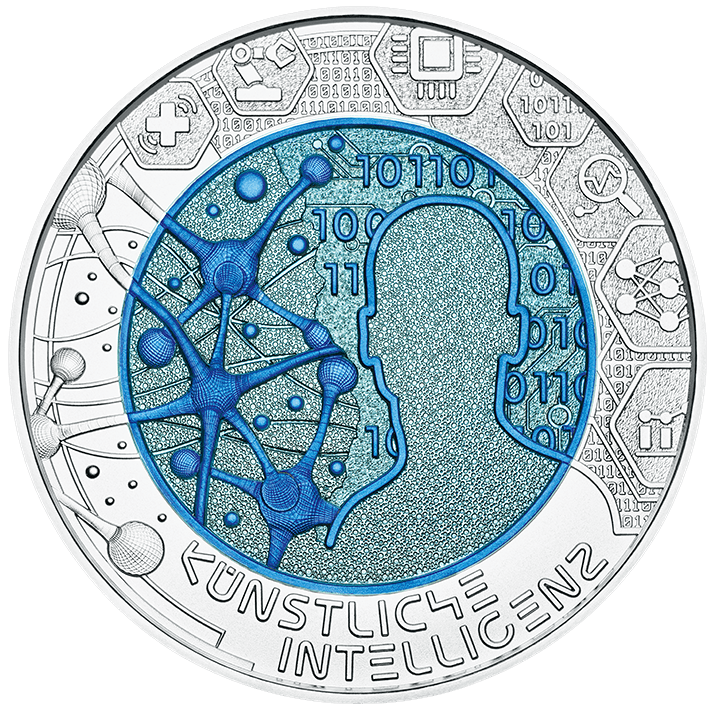 2019 Artificial Intelligence - €25 Austria Niobium Proof