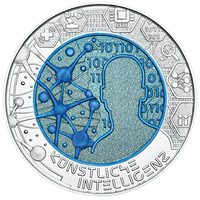 2019 Artificial Intelligence - €25 Austria Niobium Proof