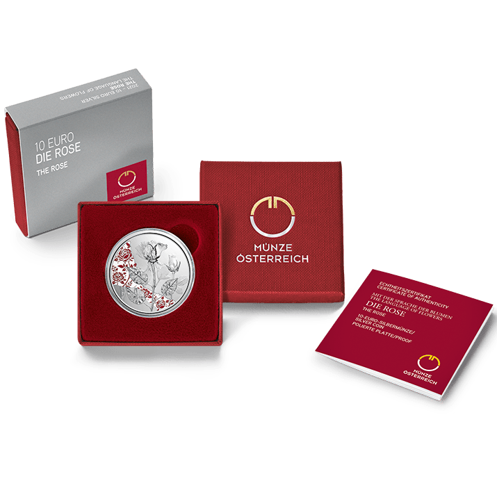 2021 Rose - €10 Austria Proof
