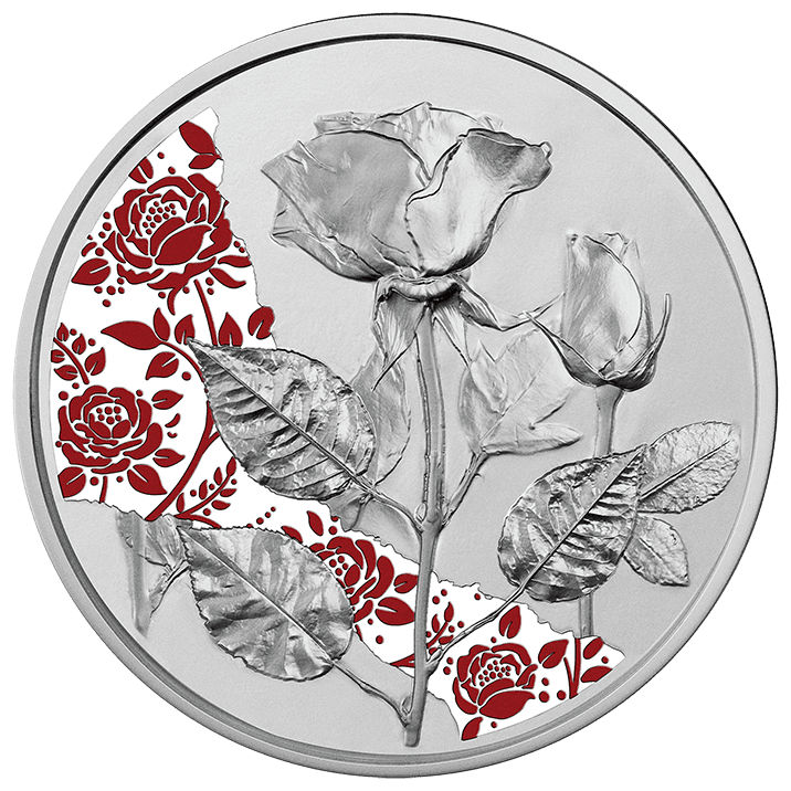 2021 Rose - €10 Austria Proof