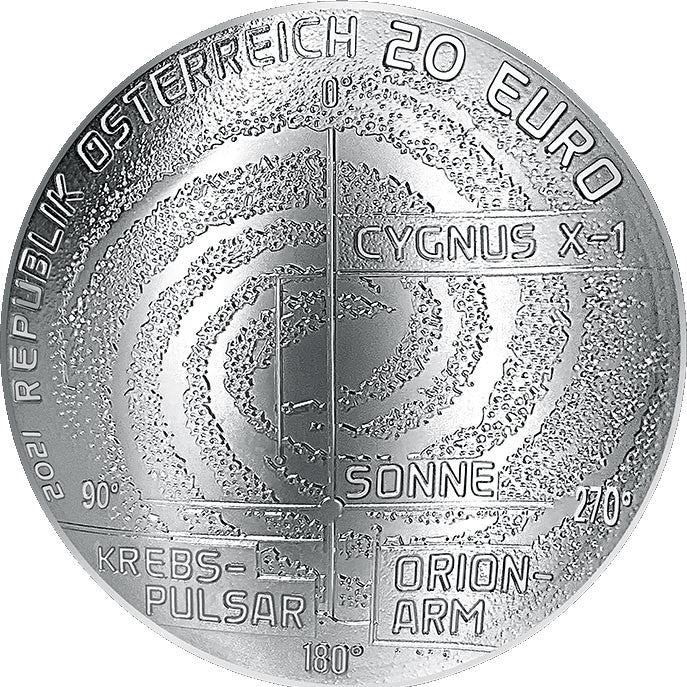 2021 Milky Way (A Via Láctea) - 20€ Áustria Proof