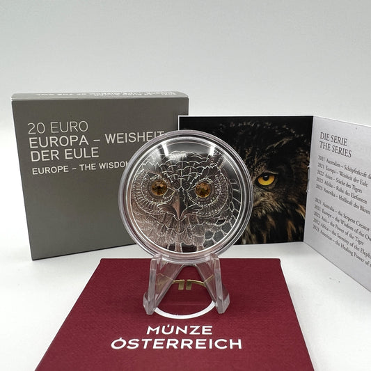 2021 The Wisdom of the Owl - €20 Austria Proof