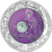 2022 Extraterrestrial Life - €25 Austria Niobium Proof