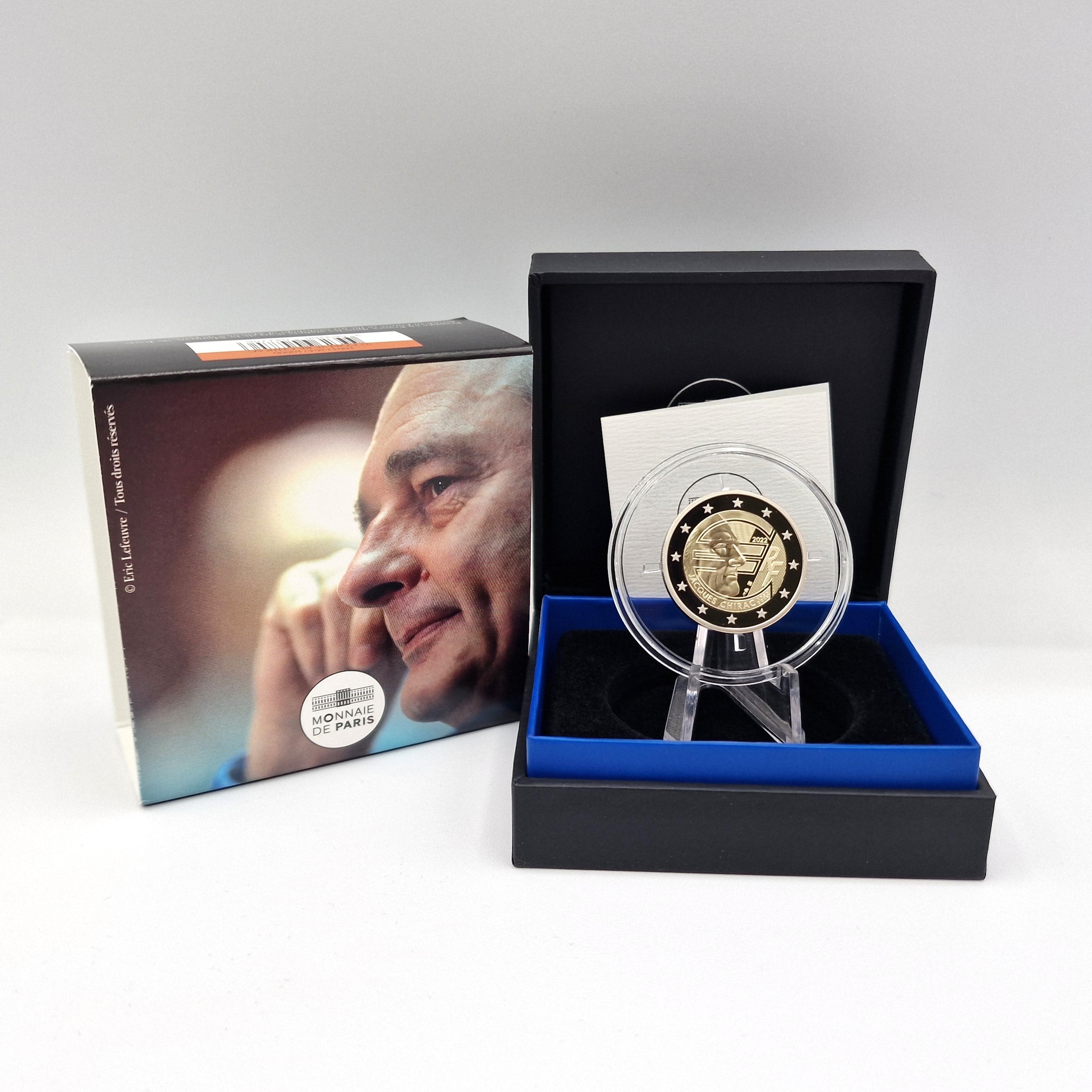 2022 Jacques Chirac - 2€ França Proof