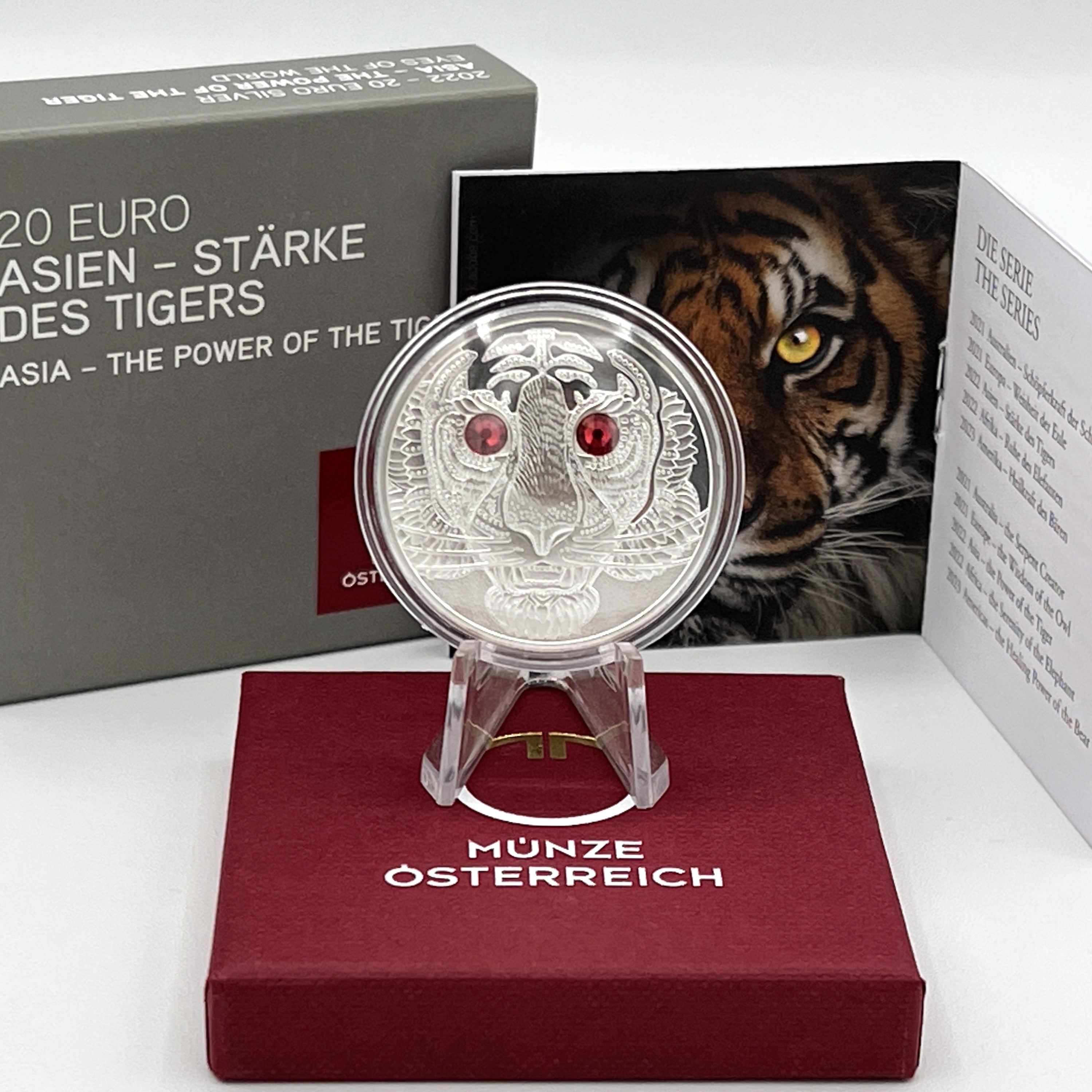 2022 O Poder do Tigre - 20€ Áustria Proof