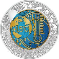 2023 Global Heating - €25 Austria Niobium Proof