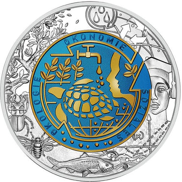 2023 Aquecimento Global - 25€ Áustria Niobium Proof