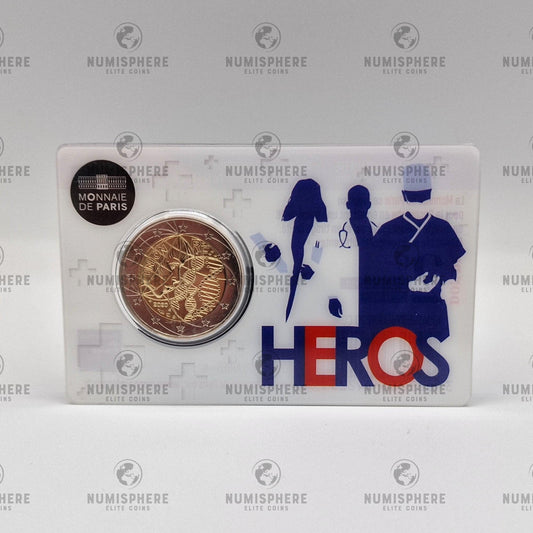 2020  Investigação Médica - 2€ França Heros Coincard - 2 Euro, Coincard