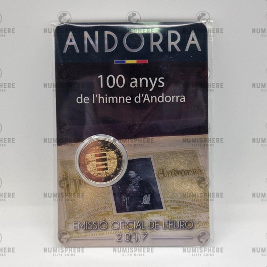 2017 100 anos do Hino de Andorra - 2€ Andorra Coincard - 2 Euro, Coincard