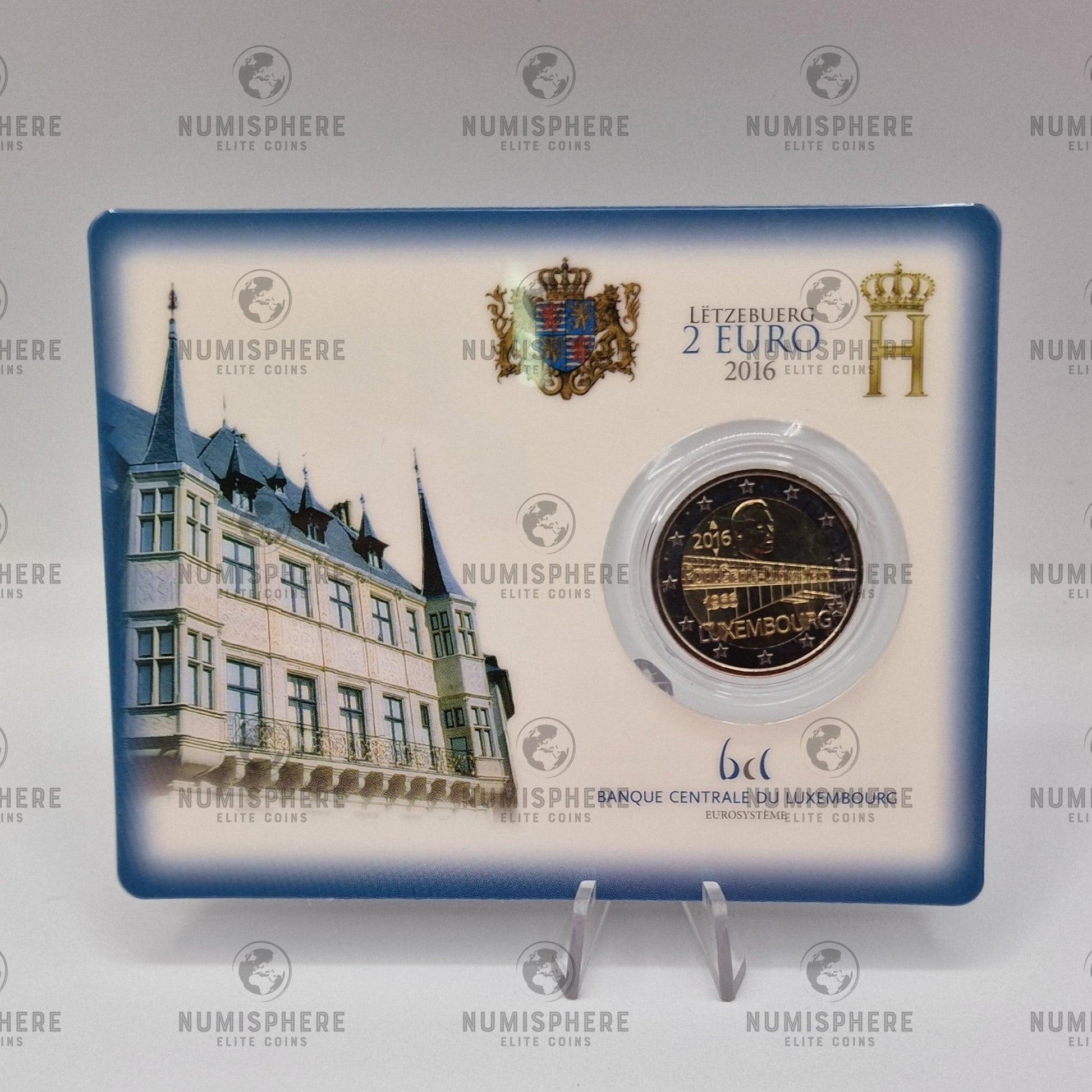 2016 "Ponte Charlotte" 2€ - Luxemburgo Coincard - 2 Euro, Coincard