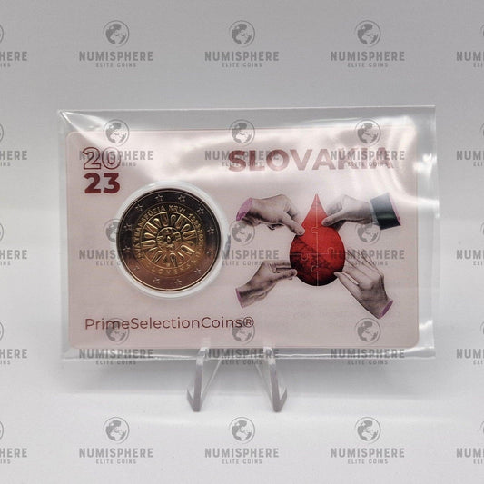 2023 Primeira Transfusão de Sangue - 2€ Eslováquia Coincard - 2 Euro, Coincard