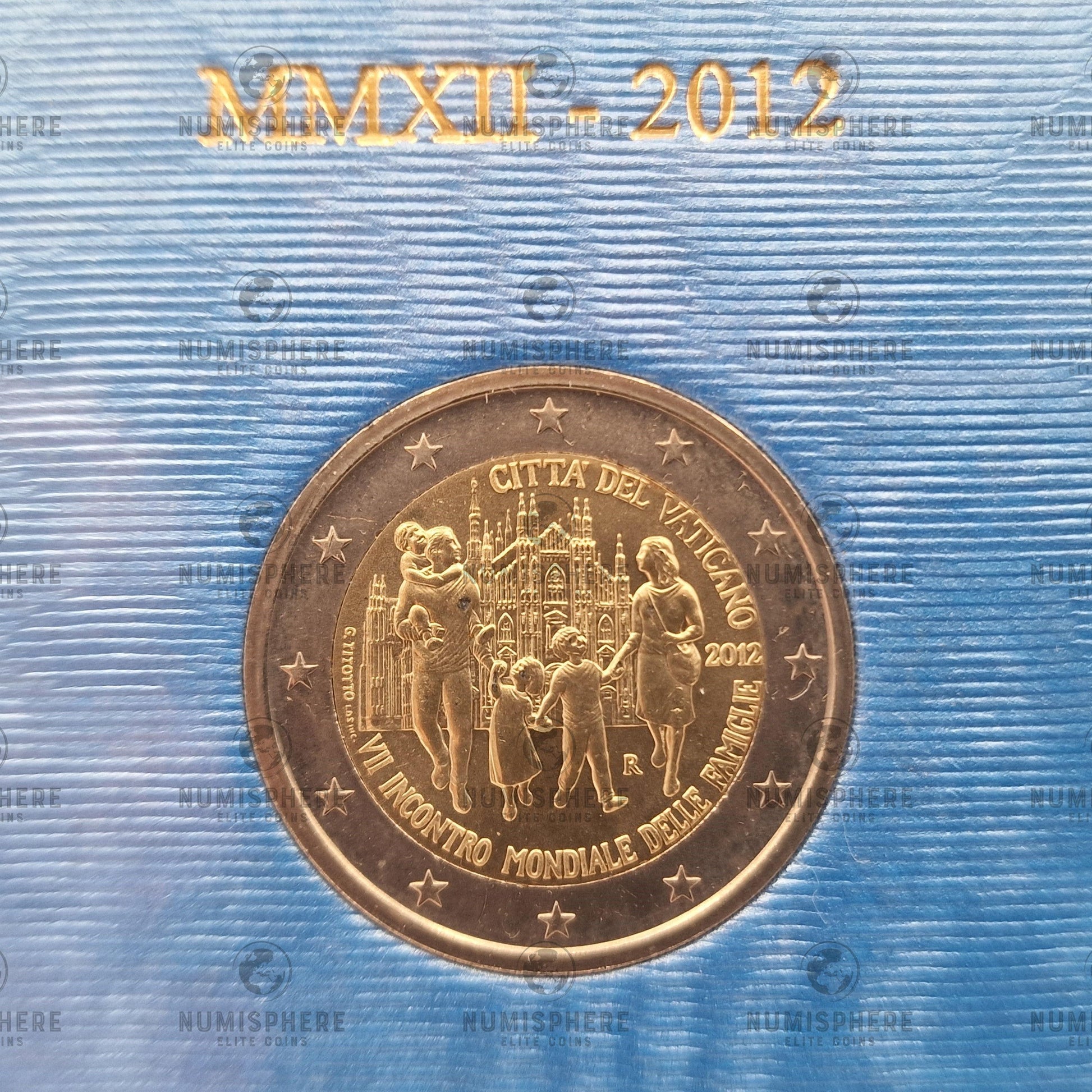 2012 Encontro Mundial das Famílias (Milão) - 2€ Vaticano Coincard - 2 Euro, Coincard