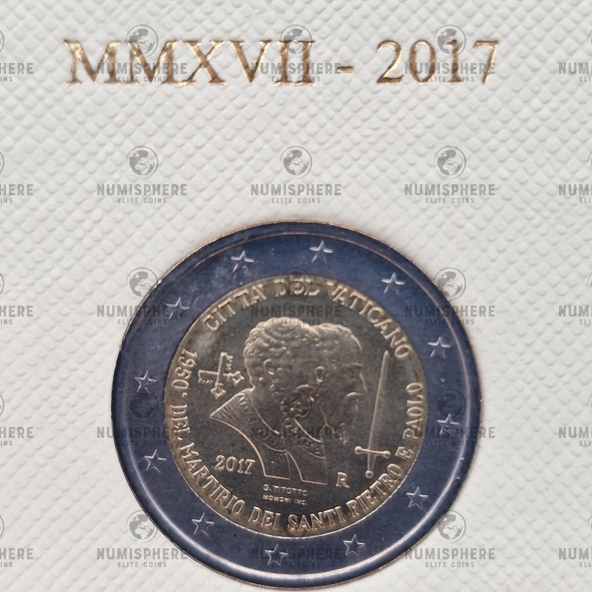 2017 São Pedro e São Paulo - 2€ Vaticano Coincard - 2 Euro, Coincard