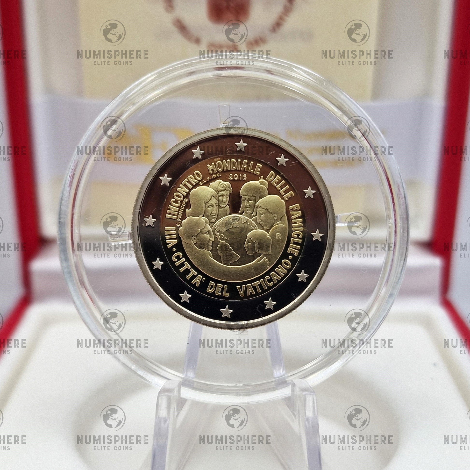 2015 8º Encontro Mundial das Famílias - 2€ Vaticano Proof - 2 Euro, Proof