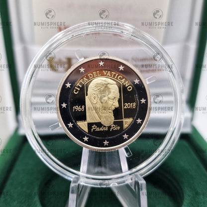 2018 "Padre Pio" - 2€ Vaticano Proof - 2 Euro, Proof