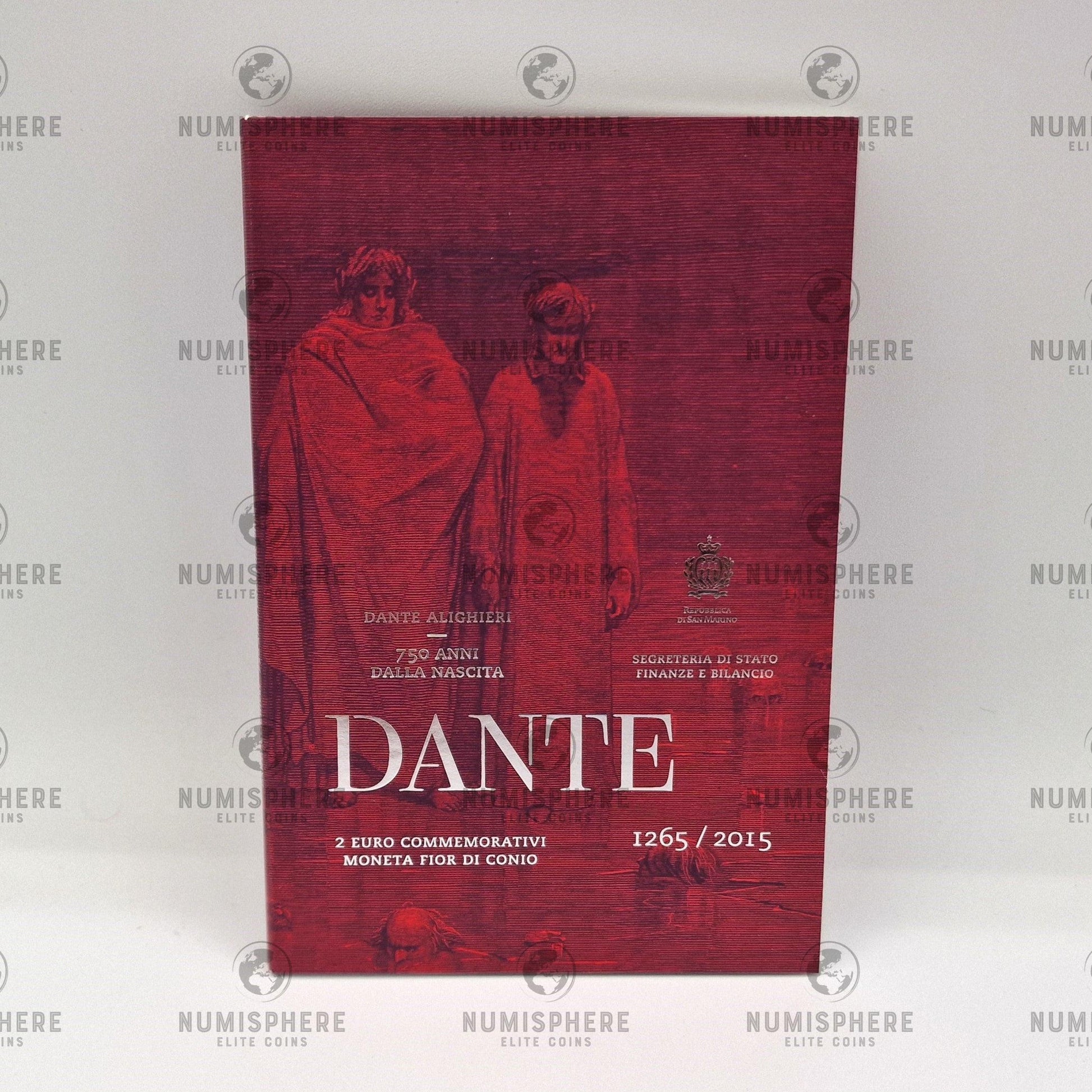 2015 "Dante Alighieri" - 2€ San Marino Coincard - 2 Euro, Coincard