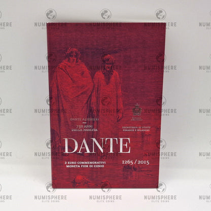 2015 "Dante Alighieri" - 2€ San Marino Coincard - 2 Euro, Coincard