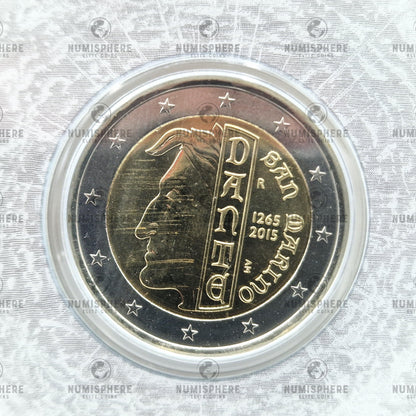 2015 "Dante Alighieri" - 2€ San Marino Coincard - 2 Euro, Coincard