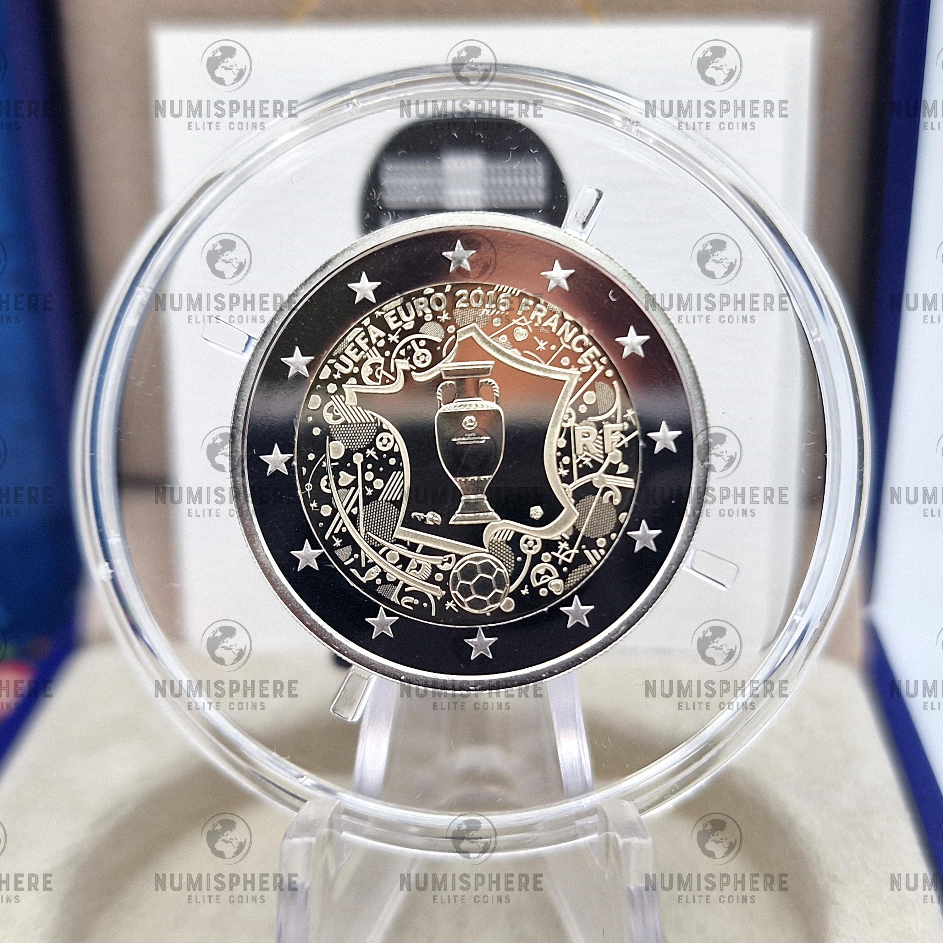 2016 UEFA Euro 2016 - 2€ France Proof – Numisphere - Elite Coins