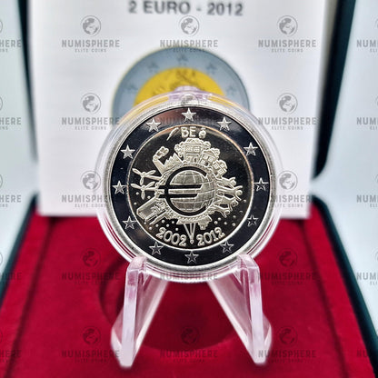 2012 10º Aniversário do Euro TYE - 2€ Bélgica Proof - 2 Euro, Proof