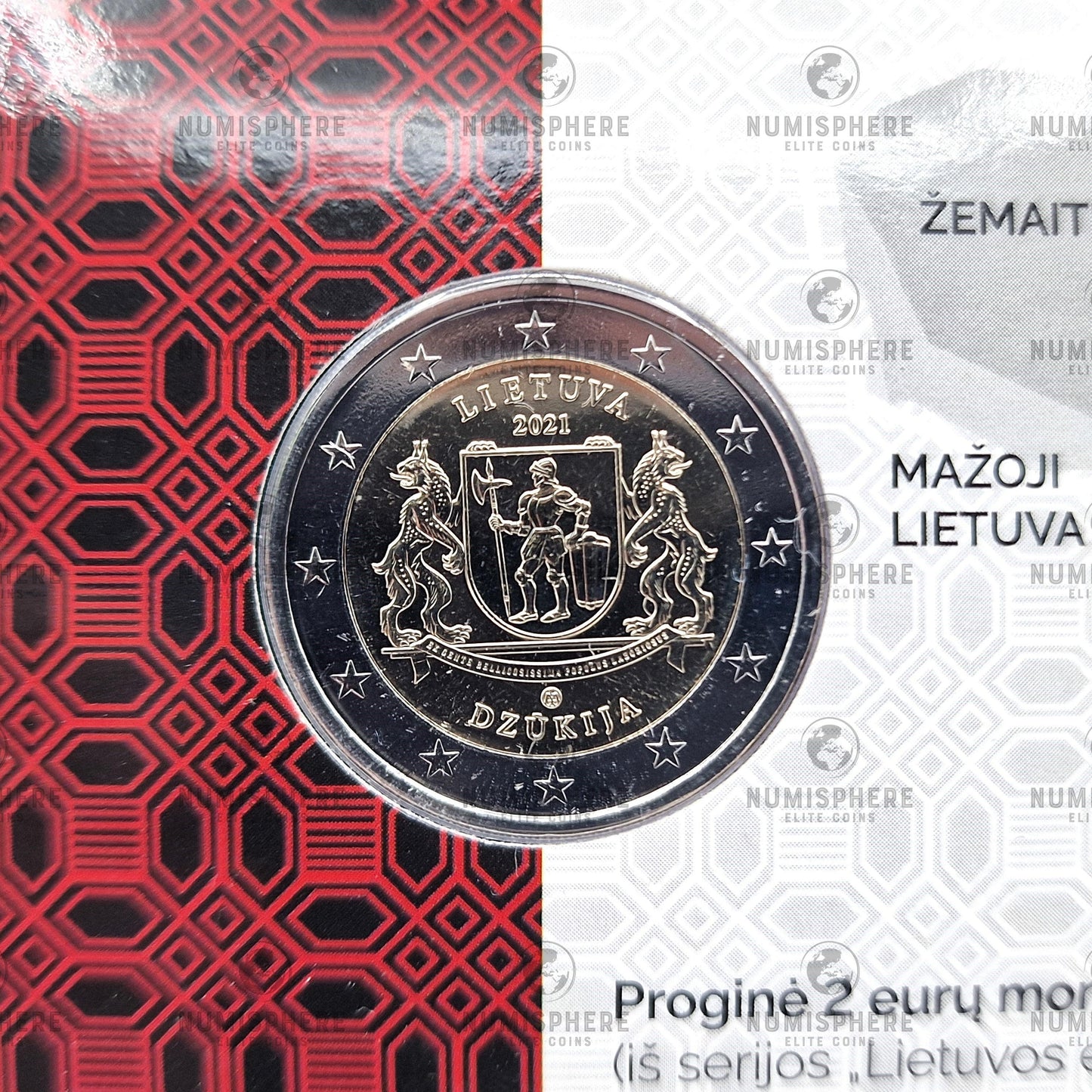 2021 Dzukija 2€ - Lituânia Coincard - 2 Euro, Coincard