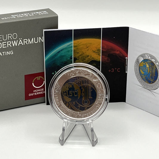 2023 Global Warming - €25 Austria Niobium Proof