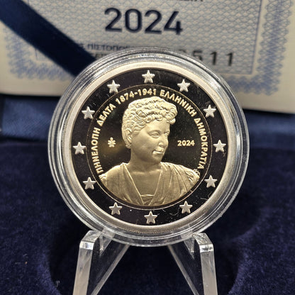 2024 Penelope Delta 2€ - Greece Proof