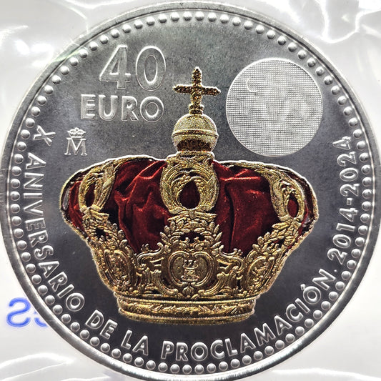 2024 Felipe VI - 40€ Espanha UNC