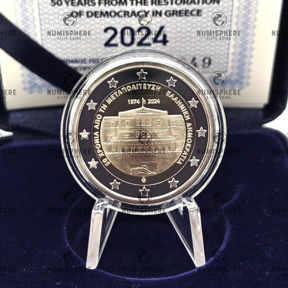 2024 Restoration of Democracy 2€ - Greece Proof