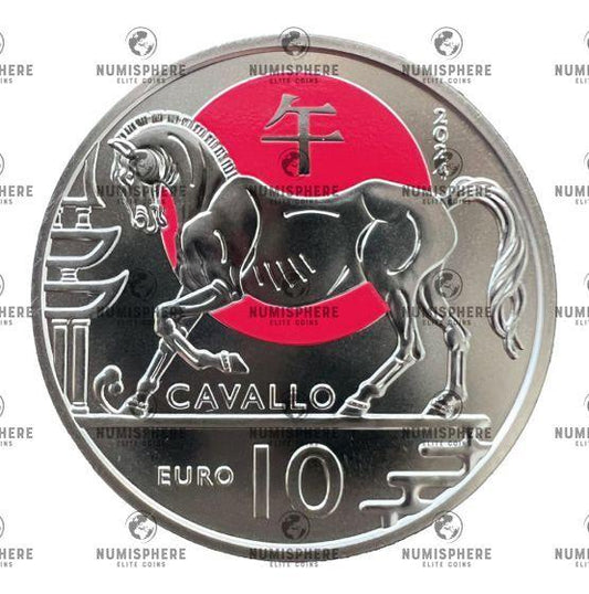 2024 Chinese Lunar Calendar "Horse" 10€ - San Marino