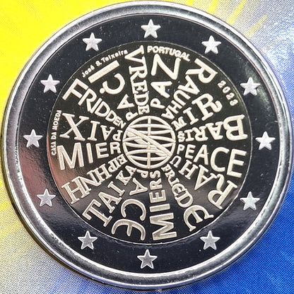 2023 Uma moeda pela PAZ - 2€ Portugal Proof