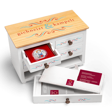 2025 Caixa Coleção Trachten - Traditional and Trendy - 10€ Áustria Proof