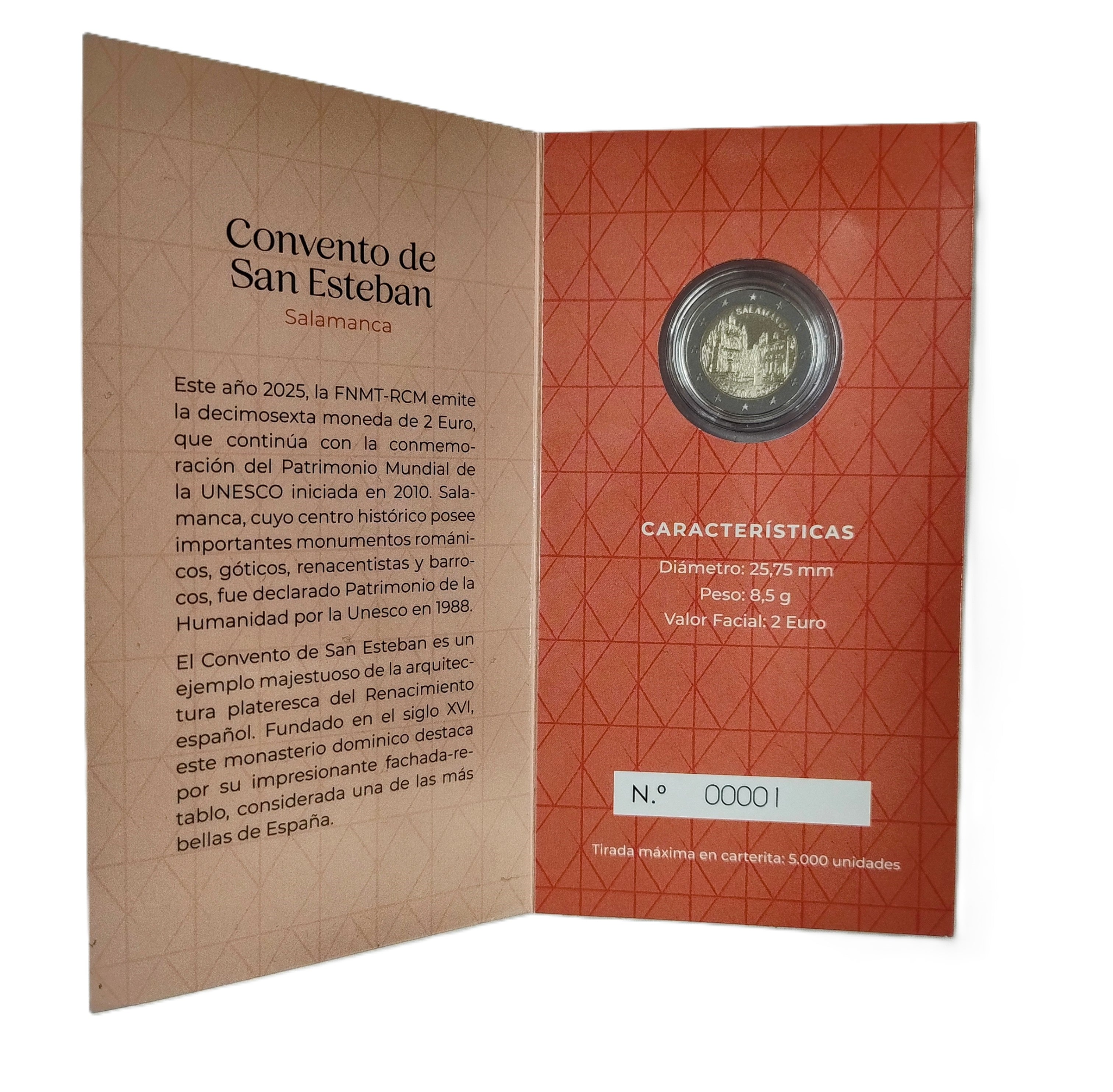 2025 Salamanca - 2€ Espanha Proof