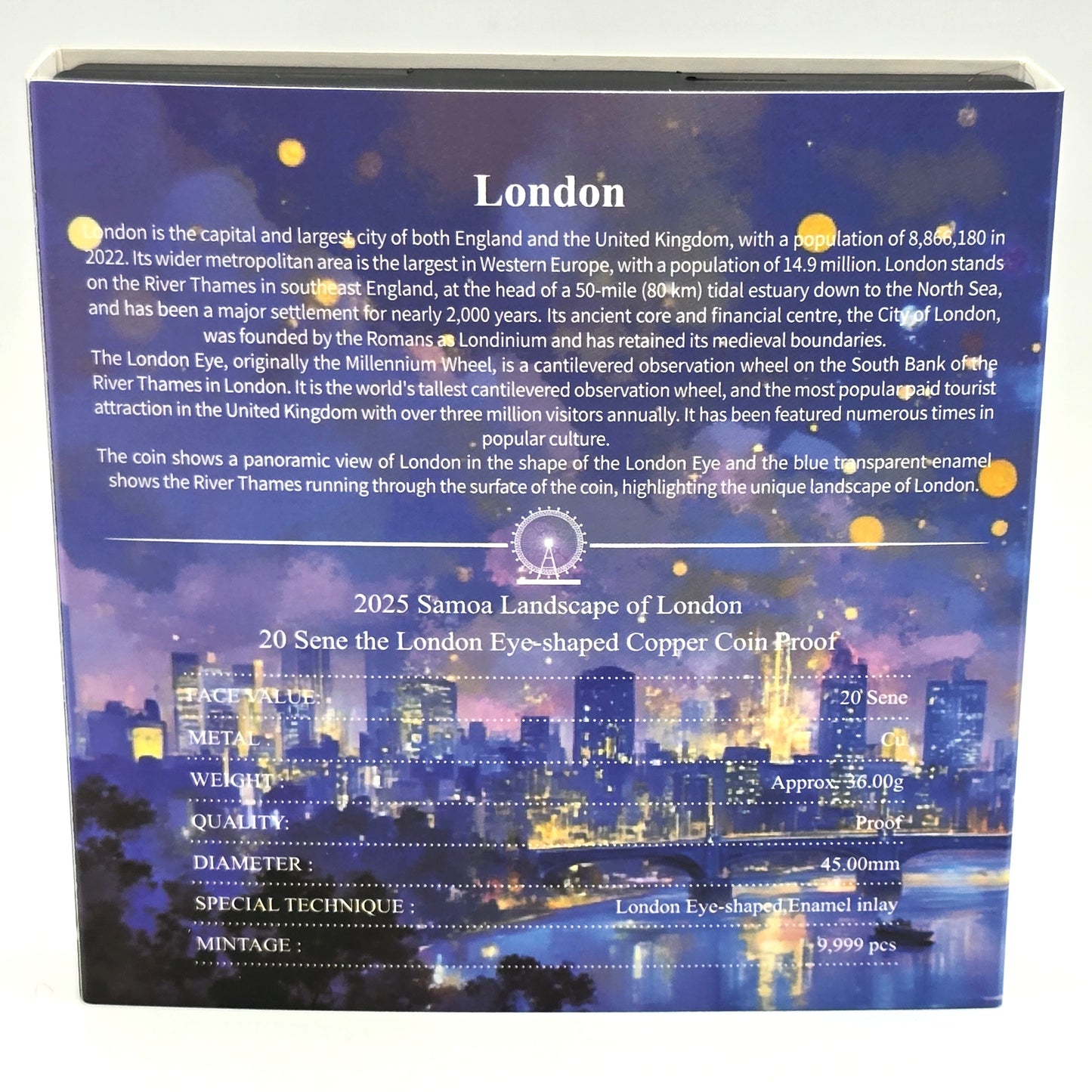 2025 Paisagem de Londres - Samoa Proof