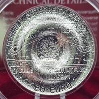 2025 Einstein Ring - 20€ Áustria Proof