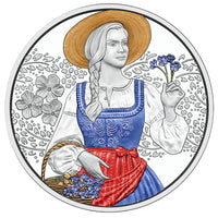 2025 Aufdirndln - Linen - 10€ Austria Proof